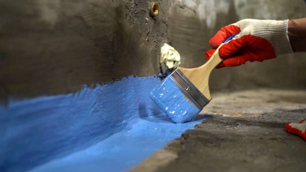 Professional waterproofing crew in Winn, Winn, MI